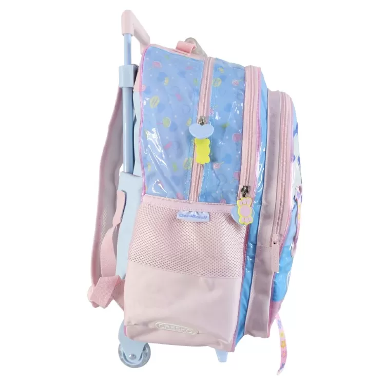 Mochila Escolar Cresko 2026 Cinnamoroll 18" con Carro Art.SR2703
